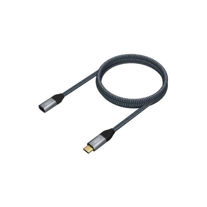 AISENS - CABLE USB 3.2 GEN2x2 ALUMINIO 20GBPS 5A 100W, TIPO USB-C/M-USB-C/H, GRIS, 1.0M 1 AISENS - CABLE USB 3.2 GEN2x2 ALUMINIO 20GBPS 5A 100W, TIPO USB-C/M-USB-C/H, GRIS, 1.0M 1