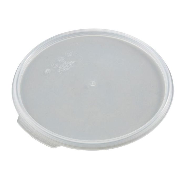 CAMBRO - RFS6SCPP-190 - TAPA con junta para recipientes redondos (no incluido) de 5,7 l. y 7,6 l. - 25,2 x 25,2 cm - PP Blanco translúcido