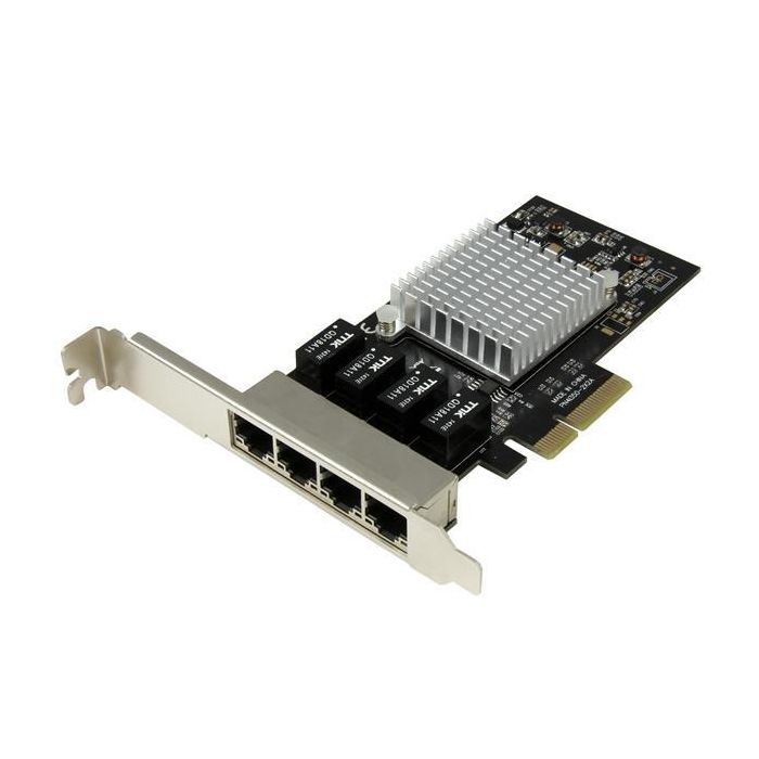 Startechcom I350-AM4 Tarjeta de Red Ethernet Gigabit 4 Puertos PCIe 10/100/1000 RJ-45 0 Startechcom I350-AM4 Tarjeta de Red Ethernet Gigabit 4 Puertos PCIe 10/100/1000 RJ-45 0