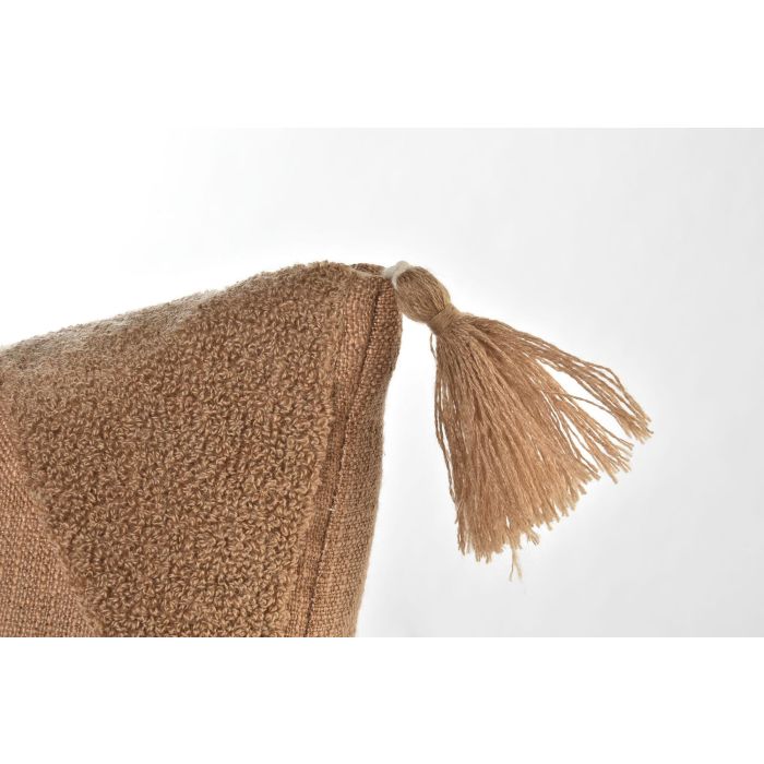 DKD Home Decor Cojín Decorativo Boho Terracota Beige 40x40x10 cm de Polyester con Cremallera - Colección Desert Oasis - Pack de 4 Unidades 4
