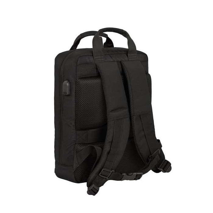 Safta Mochila Escolar para Portátil de 13.3 pulgadas Business, con Puerto USB - Negro, Azul, Gris (290x110x390mm) 14