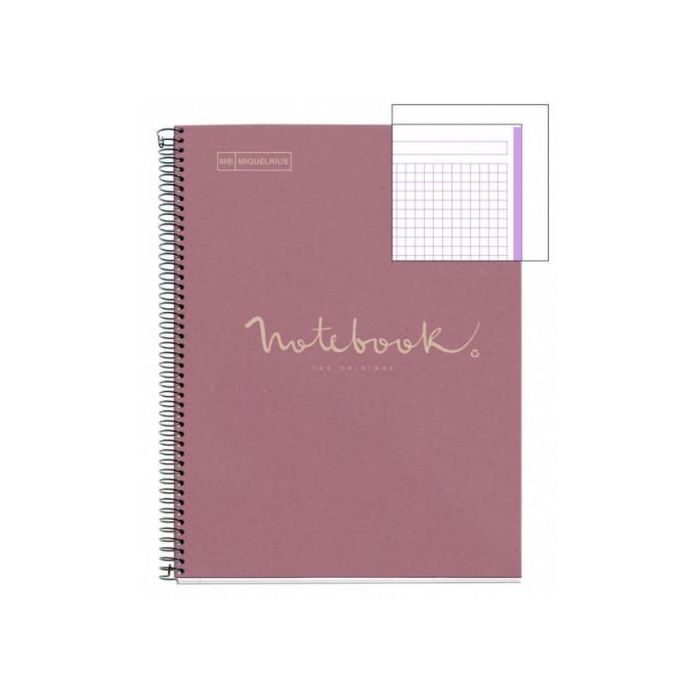 Cuaderno 100% Reciclado Nb-1 A4 80Hojas Ecolavanda Emotions Miquelrius 6090