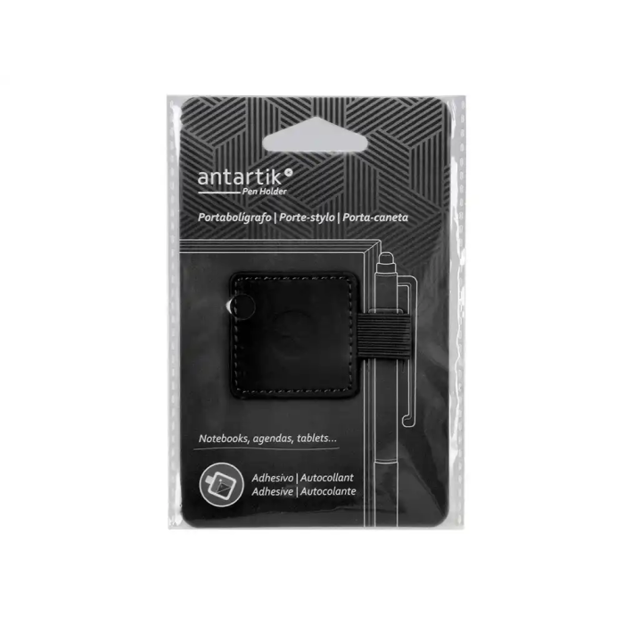 Antartik Portaboligrafos Autoadhesivo para Cuaderno Note con Elastico hasta 15 mm Grosor, Negro 0 Antartik Portaboligrafos Autoadhesivo para Cuaderno Note con Elastico hasta 15 mm Grosor, Negro 0
