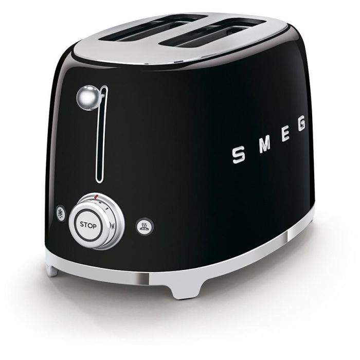 Smeg TSF01BLEU Tostador de 2 Rebanadas Estilo Años 50 Color Negro 1