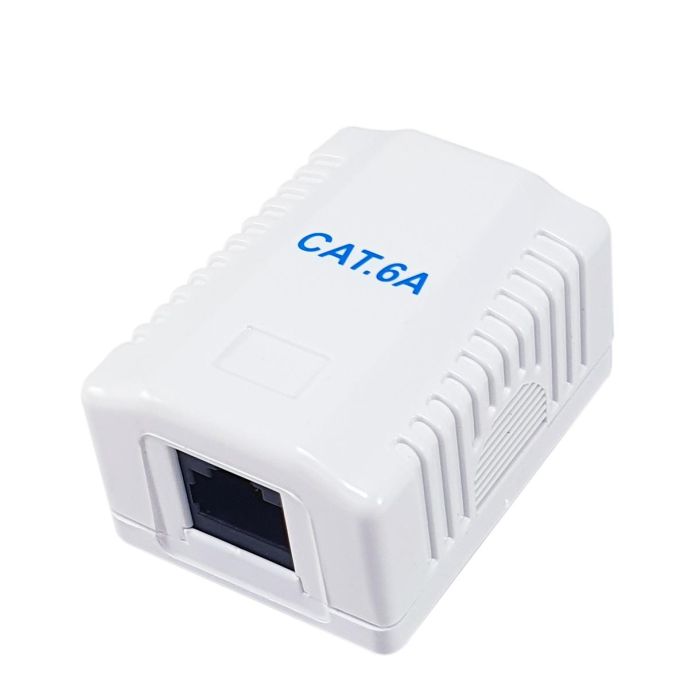 Equip Roseta Superficie RJ45 Cat.6A UTP 1 Puerto Color Blanco