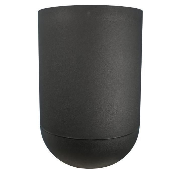 Jardinera redonda RIVIERA GRANIT TULIP - Plástico - Diámetro 50 cm - Negro 1 Jardinera redonda RIVIERA GRANIT TULIP - Plástico - Diámetro 50 cm - Negro 1