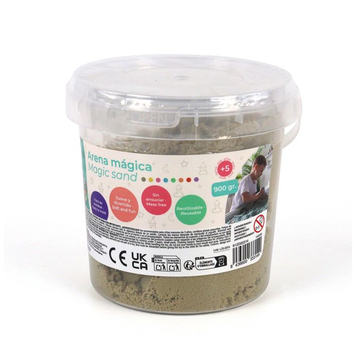 Deqube Arena Mágica Bote 900gr Marrón D00314