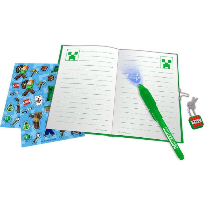 Diario con boligrafo magico Minecraft 1 Diario con boligrafo magico Minecraft 1