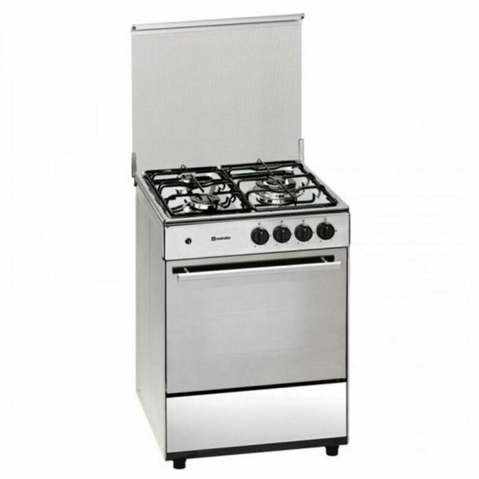 Cocina de Gas Butano Meireles 60 cm 49 L Acero (3 Fogones)