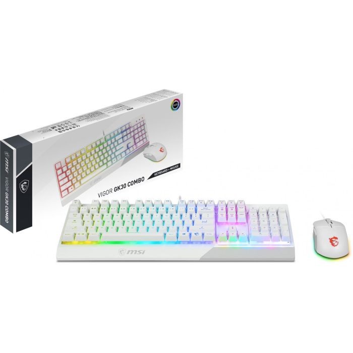 MSI Vigor GK-30 Combo Gaming Keyboard WHITE 4