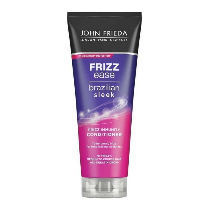 John Frieda Acondicionador FRIZZ-EASE Brazilian Sleek Antiencrespamiento Alisador con Queratina 250 ml