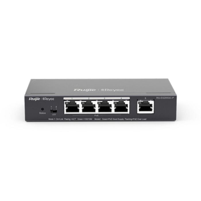 Ruijie Networks RG-ES205GC-P switch Gestionado L2 Gigabit Ethernet (10/100/1000) Energía sobre Ethernet (PoE) Ruijie Networks RG-ES205GC-P switch Gestionado L2 Gigabit Ethernet (10/100/1000) Energía sobre Ethernet (PoE)