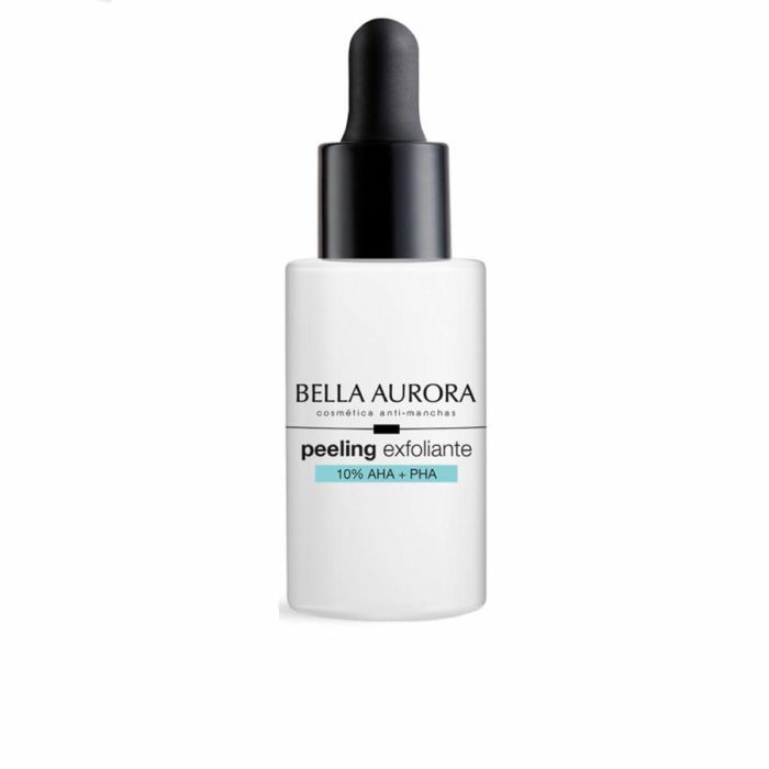 Bella Aurora Peeling Exfoliante 10% AHA + PHA Sérum Facial Antimanchas 30 ml – Ácido Mandélico, Gluconolactona, Lactobiónico