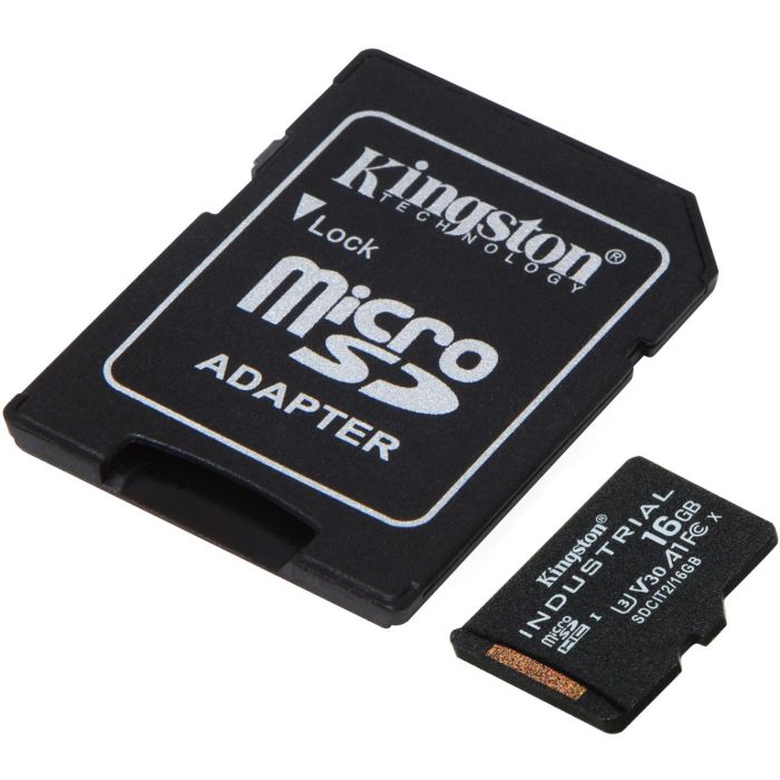 Kingston SDCIT2/16GB Memoria Flash Industrial 16 GB MicroSDHC UHS-I Clase 10, Resistente a Temperaturas Extremas (-40°C a 85°C), U3, V30, A1 1 Kingston SDCIT2/16GB Memoria Flash Industrial 16 GB MicroSDHC UHS-I Clase 10, Resistente a Temperaturas Extremas (-40°C a 85°C), U3, V30, A1 1
