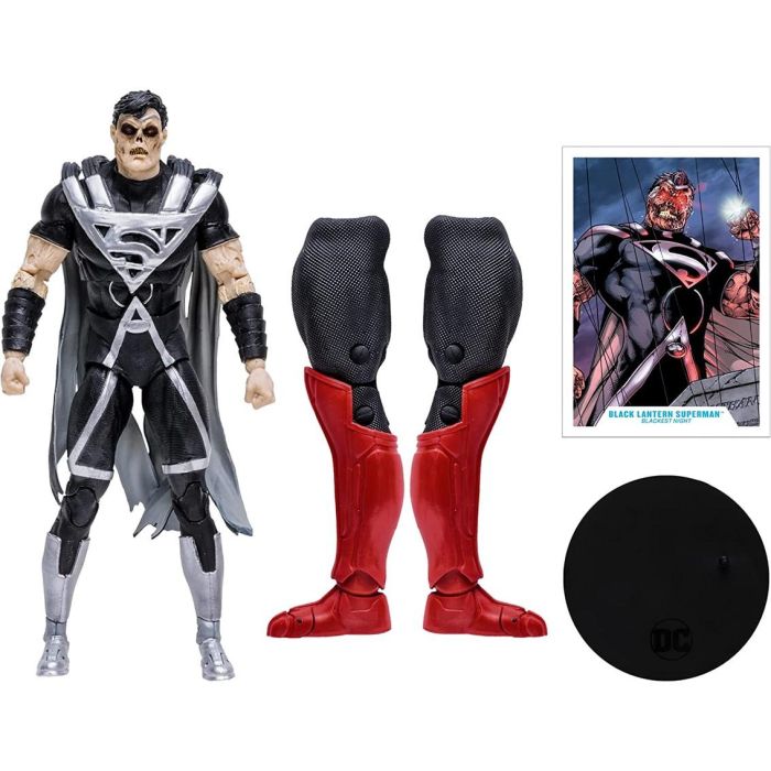Mcfarlane Toys DC Comics Multiverse Figura Build A Superman Blackest Night Articulada 18 cm con Base y Complementos 2