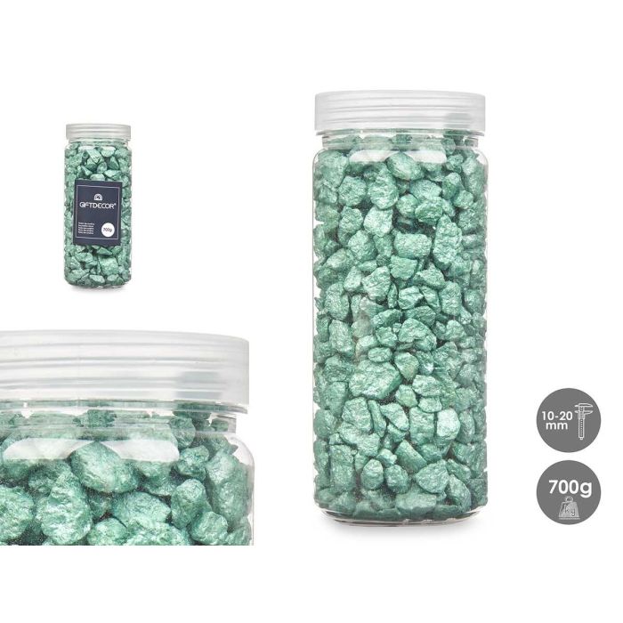 Bote Piedra Metalizada 700g Menta Giftdecor - Piedras 10-20 mm, Verde (12 Unidades) Bote Piedra Metalizada 700g Menta Giftdecor - Piedras 10-20 mm, Verde (12 Unidades)