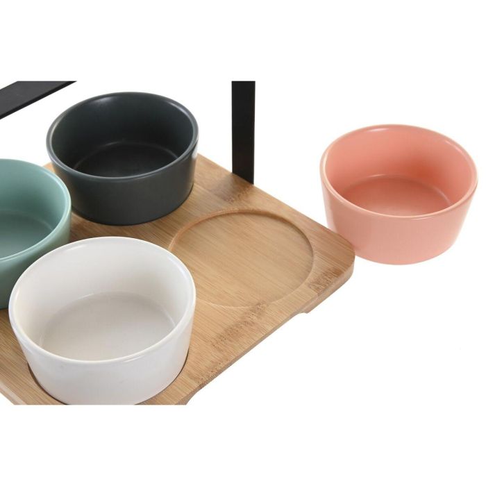 DKD Home Decor Aperitivo Scandi Set de 5 Piezas Multicolor Natural de Bambú y Porcelana 20x20x14 cm Apto Microondas Lavavajillas 1 DKD Home Decor Aperitivo Scandi Set de 5 Piezas Multicolor Natural de Bambú y Porcelana 20x20x14 cm Apto Microondas Lavavajillas 1