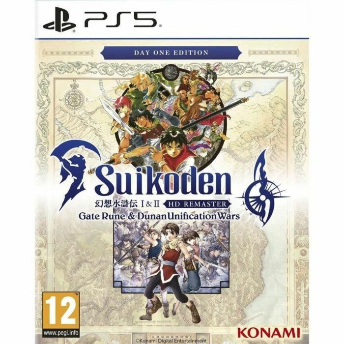 Konami KON1731520771254 Suikoden 1 y 2 HD Remaster Edición Día Uno Juego de PS5 Konami KON1731520771254 Suikoden 1 y 2 HD Remaster Edición Día Uno Juego de PS5