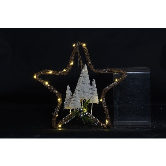 Decoracion Colgante Navidad Alpina DKD Home Decor Verde Blanco 10 x 43 x 43 cm (2 Unidades) 1 Decoracion Colgante Navidad Alpina DKD Home Decor Verde Blanco 10 x 43 x 43 cm (2 Unidades) 1