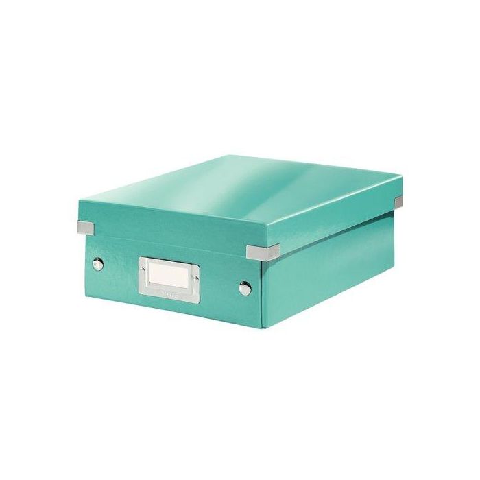 Caja Para Almacenamiento Leitz Click&Store Organizadora Pequeña 220X100X285 Mm Turquesa