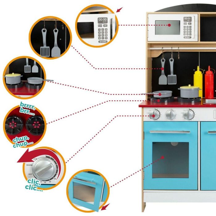 Cocina de Juguete Play & Learn 60 x 109 x 40 cm 4 Cocina de Juguete Play & Learn 60 x 109 x 40 cm 4