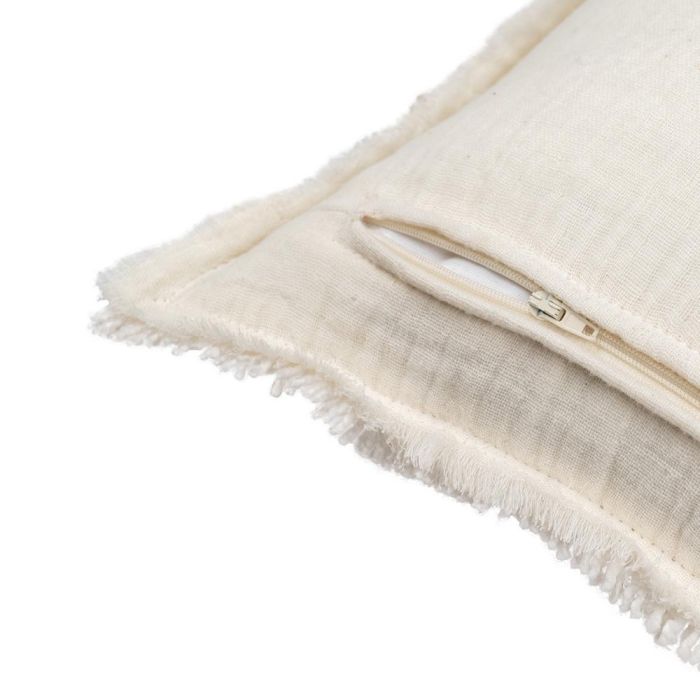 Cojín Blanco Algodón-Poliéster 50 X 30 cm