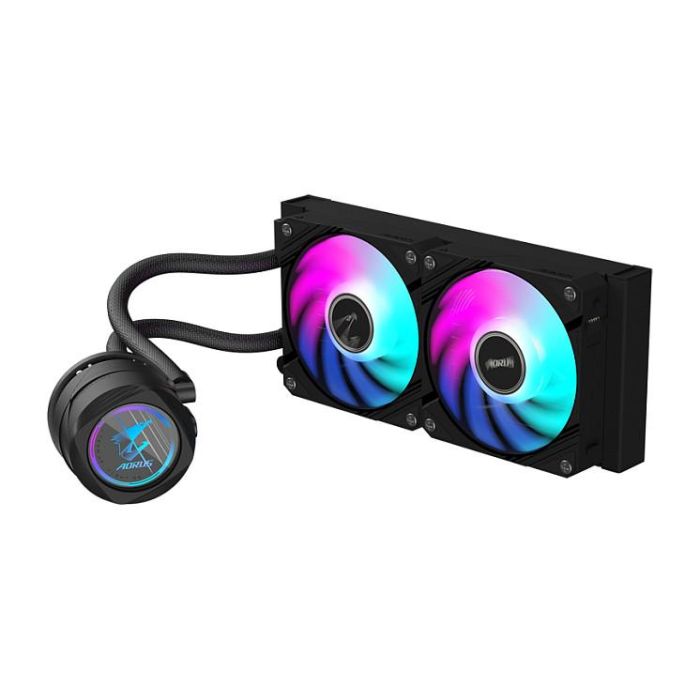 Gigabyte AORUS WATERFORCE II 240 Refrigeración Líquida AIO para CPU - 2 Ventiladores ARGB 120mm, Intel LGA 1700 y AMD AM5