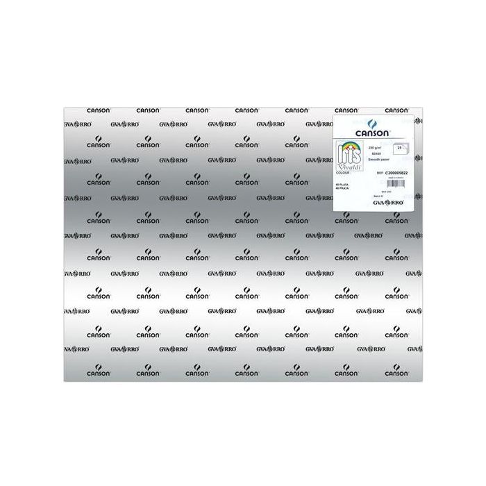 Iris Cartulina 50x65 cm 280 gr Gris Plata -25U- Iris Cartulina 50x65 cm 280 gr Gris Plata -25U-