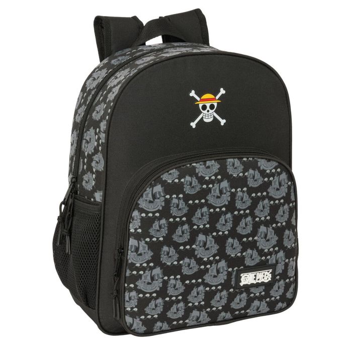 Mochila Escolar One Piece Pirates Negro 32 x 38 x 12 cm