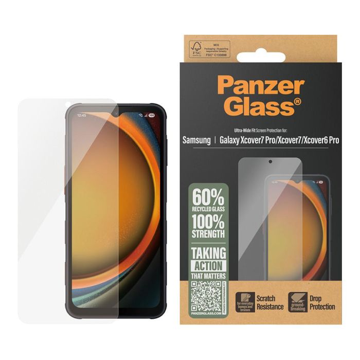 PanzerGlass Protector de Pantalla para Samsung Galaxy XCover7 Pro, XCover7, XCover6 Pro - Resistente a Rayones y Golpes 1