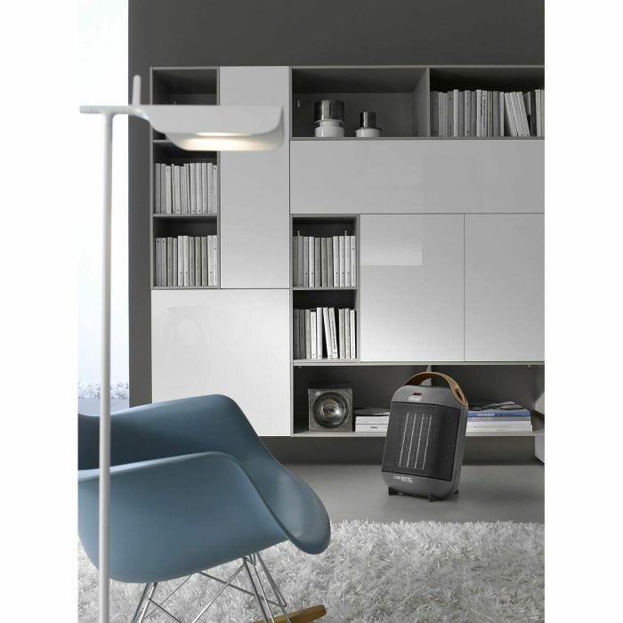 Delonghi HFX30C18 Calentador de Ventilador Cerámico 1800W, 2 Potencias, Función Verano, Termostato, Antivuelco, Gris 5