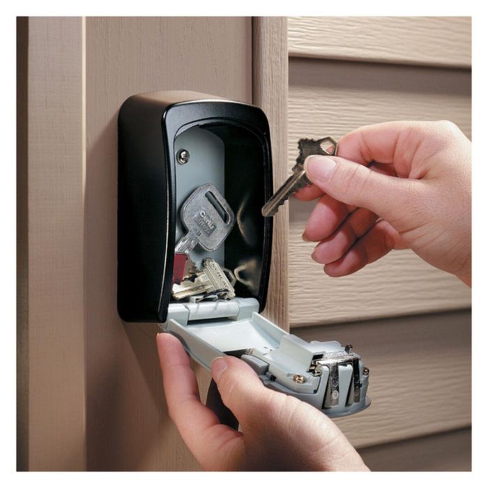 Armario de llaves Master Lock 5401EURD Metal Negro/Gris 8 x 3 x 12 cm 1 Armario de llaves Master Lock 5401EURD Metal Negro/Gris 8 x 3 x 12 cm 1
