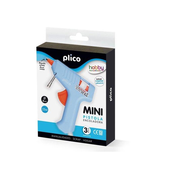 Pistola De Cola Termofusible Plico Mini 25W