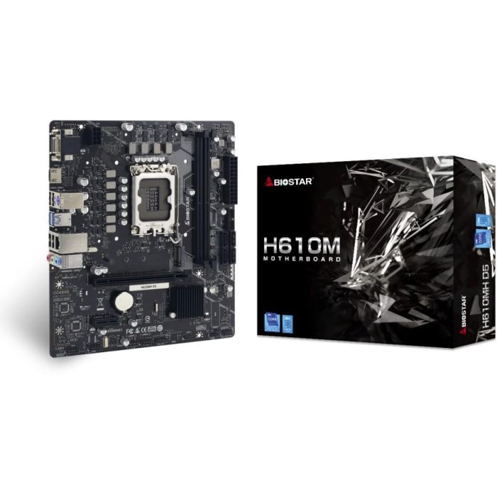BIOSTAR H610MH D5 H610.S1700.mATX.DDR5 - Placa base para Intel Socket 1700 con DDR5 3 BIOSTAR H610MH D5 H610.S1700.mATX.DDR5 - Placa base para Intel Socket 1700 con DDR5 3