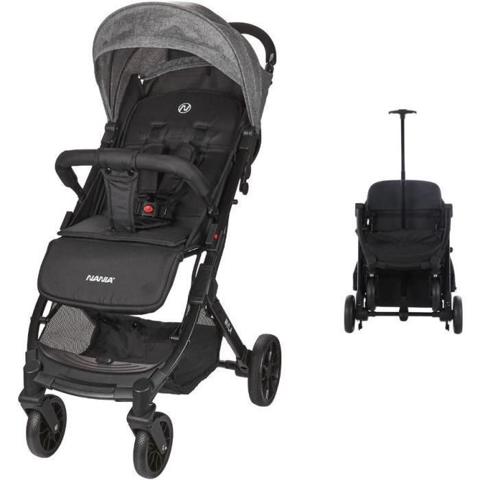 Nania NAN3760425910120 Cochecito compacto MYLA 4 ruedas Negro