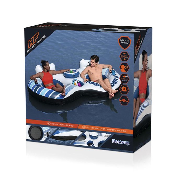 Bestway Rueda Doble Hinchable con Asas Rapid Rider 251x132 cm Playa y Piscina 43113 9 Bestway Rueda Doble Hinchable con Asas Rapid Rider 251x132 cm Playa y Piscina 43113 9
