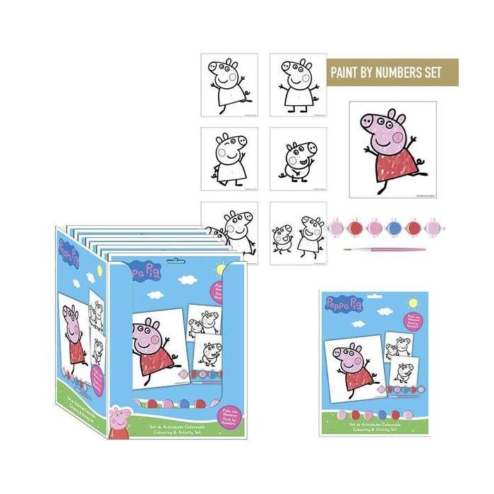 Cerdá Set de Papelería Coloreable Peppa Pig, para Niños, Tema Personajes Infantiles, Color Azul, 22.6 x 29.8 x 1.0 cm Cerdá Set de Papelería Coloreable Peppa Pig, para Niños, Tema Personajes Infantiles, Color Azul, 22.6 x 29.8 x 1.0 cm