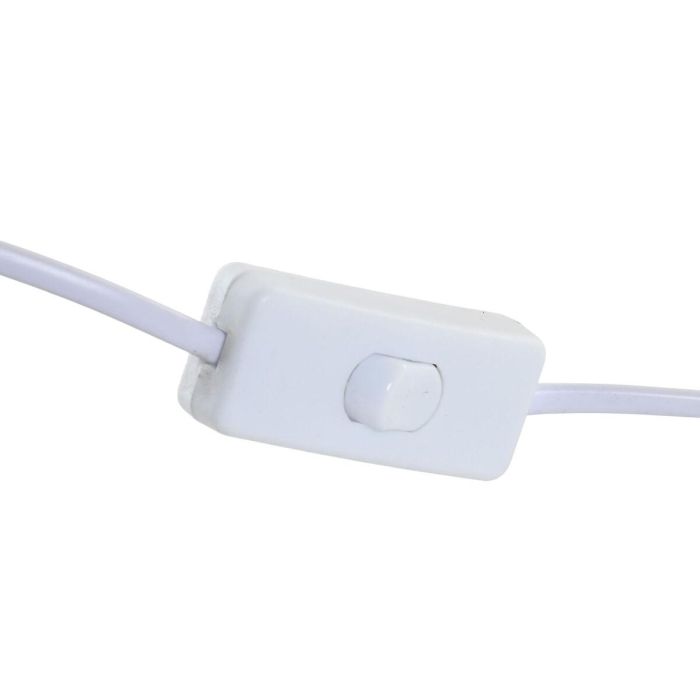 DKD Home Decor Lámpara de Sobremesa Urban Seta Blanco Marrón Claro, Materiales Metal y Cuerda, para bombilla E27, 50W, 30x48x30 cm 2 DKD Home Decor Lámpara de Sobremesa Urban Seta Blanco Marrón Claro, Materiales Metal y Cuerda, para bombilla E27, 50W, 30x48x30 cm 2