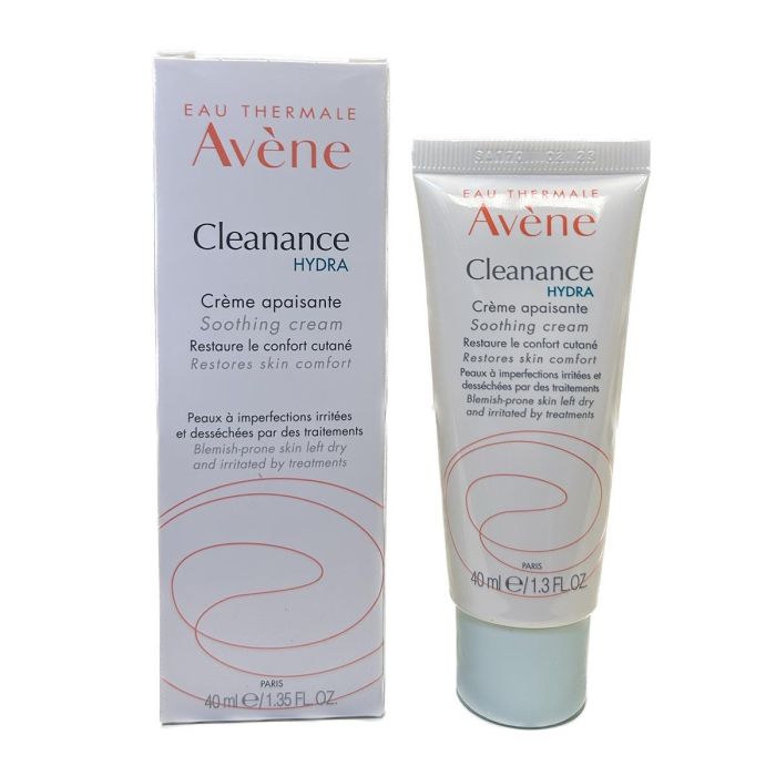 Avène Cleanance HYDRA Crema Calmante Hidratante Relipidizante para Piel Acneica y Sensible con Tratamientos Deshidratantes 40 ml
