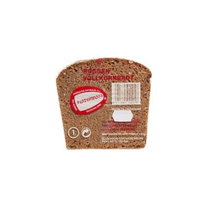 NATURPAN N°1 Pan de Centeno Íntegro Integral con Masa Madre, 8 Rebanadas, 250g