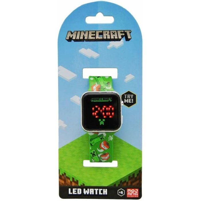 Minecraft Reloj LED para Niños con Luz y Funciones de 3.5cm - Incluye Pilas LR41, Fabricado en Plástico (Edad Mínima 3 Años) 3 Minecraft Reloj LED para Niños con Luz y Funciones de 3.5cm - Incluye Pilas LR41, Fabricado en Plástico (Edad Mínima 3 Años) 3