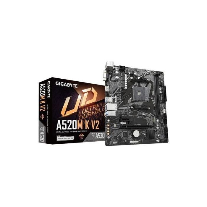 Gigabyte A520M K V2 Placa Base AMD A520 Socket AM4 Micro ATX Compatible con AMD Ryzen 3/5/7/9 Gigabyte A520M K V2 Placa Base AMD A520 Socket AM4 Micro ATX Compatible con AMD Ryzen 3/5/7/9