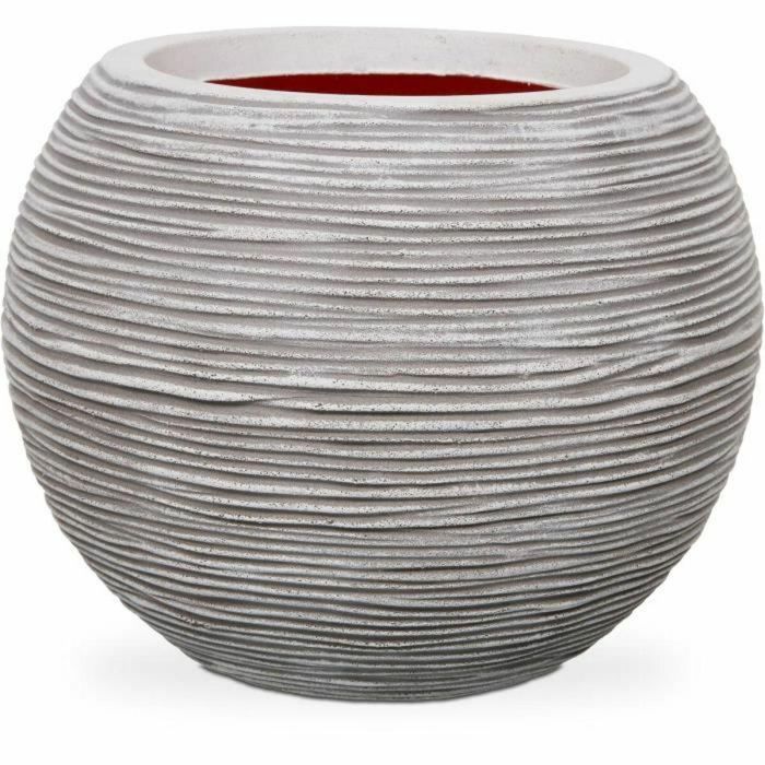 Capi Europe KOFI270 424219 Maceta Nature Rib redonda 40x32 cm marfil