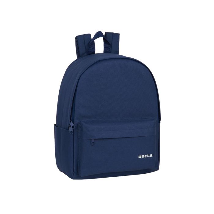 Cartera Escolar Safta Day Pack Ordenador 14,1-' Basic Azul Marino 310x160x400 mm