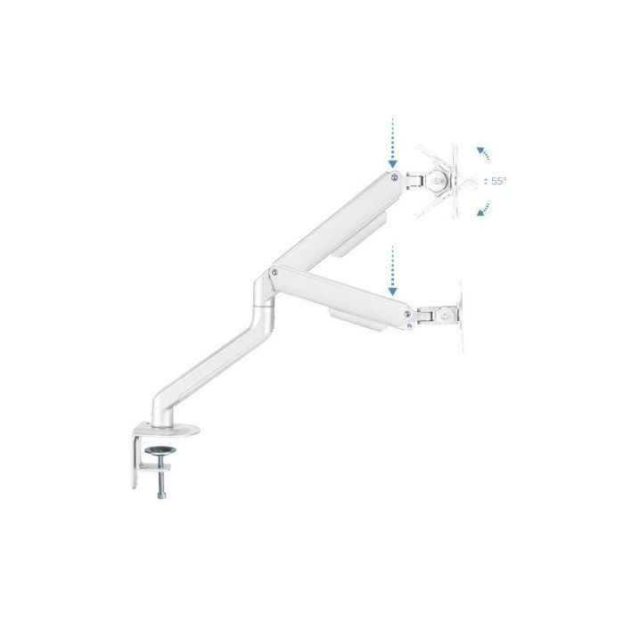 Soporte de Mesa para Monitor TooQ DB4032TNR-W/ Giratorio/ Inclinable/ hasta 9kg 1 Soporte de Mesa para Monitor TooQ DB4032TNR-W/ Giratorio/ Inclinable/ hasta 9kg 1