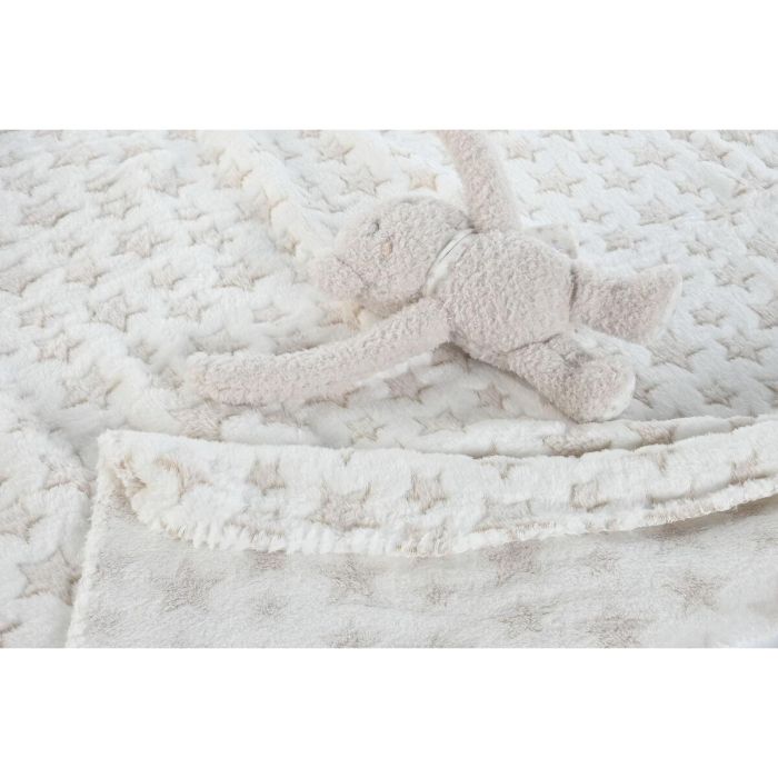 Peluche Manta Baby DKD Home Decor Rosa Azul 80 x 75 x 100 cm Set de 2 (3 Unidades) 1