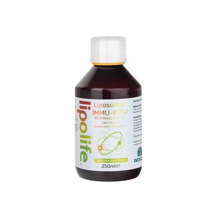 Lipolife Liposomal Immu-Pow 250ml. Complemento alimenticio a base de vitaminas con Aloe vera
