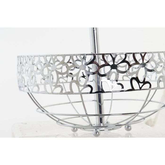 DKD Home Decor Frutero Basicos Plateado Metal 28 x 39 x 28 cm 2 DKD Home Decor Frutero Basicos Plateado Metal 28 x 39 x 28 cm 2