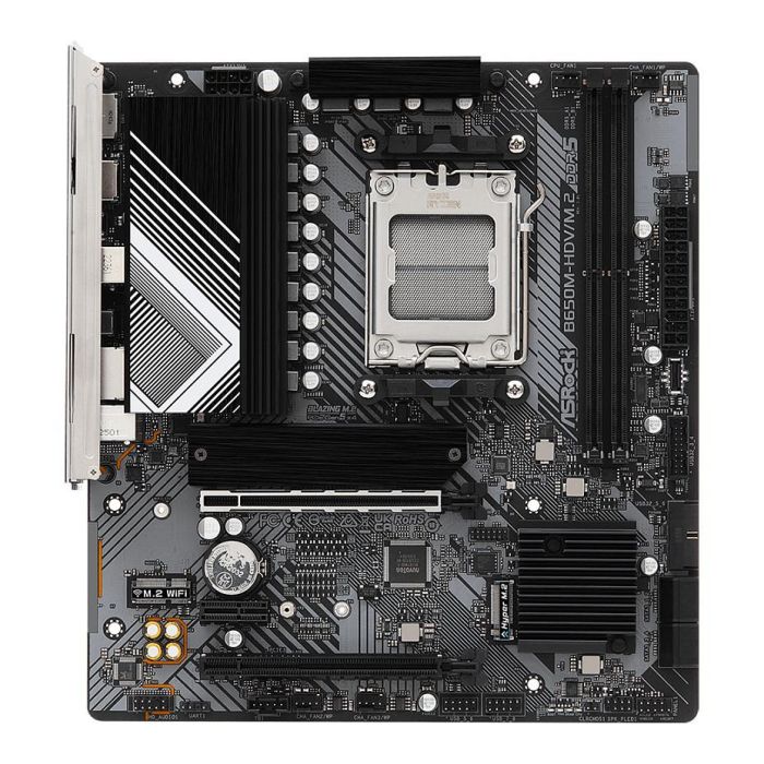 ASRock 90-MXBLA0-A0UAYZ Placa Base B650M-HDV/M.2 AMD B650 Socket AM5 Micro ATX DDR5 2