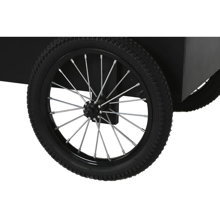 Carro Vintage DKD Home Decor Negro Natural 51 x 114.5 x 106.5 cm 4 Carro Vintage DKD Home Decor Negro Natural 51 x 114.5 x 106.5 cm 4
